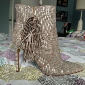 Jessica Simpson glitter boots never worn 8.5m